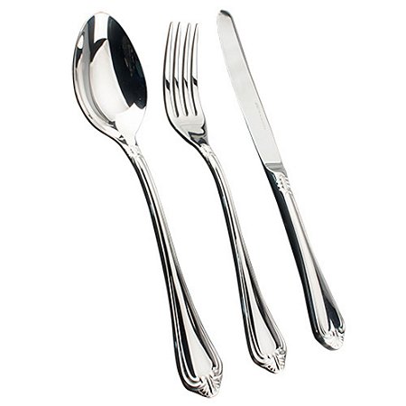 FAQUEIRO VICTORIAN 130 PECAS ACO INOX 18/10 3,0 MM ESPESSURA