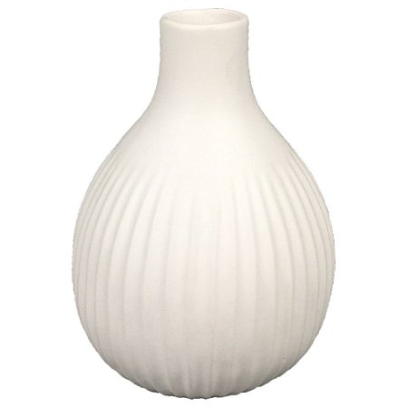 VASO DE CERAMICA BRANCO 12CM X 12CM X 16CM