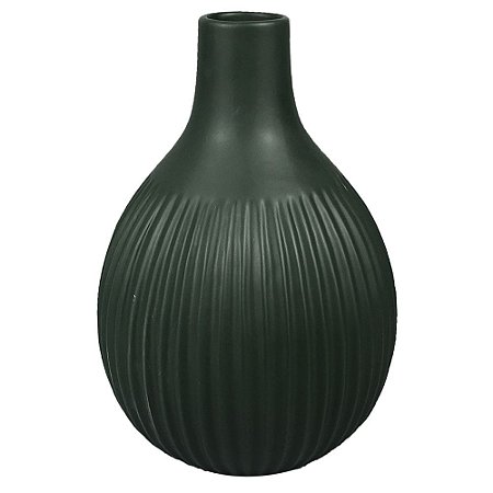 VASO DE CERAMICA VERDE 17CM X 17CM X 24CM