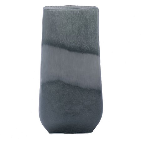 VASO DE VIDRO CINZA