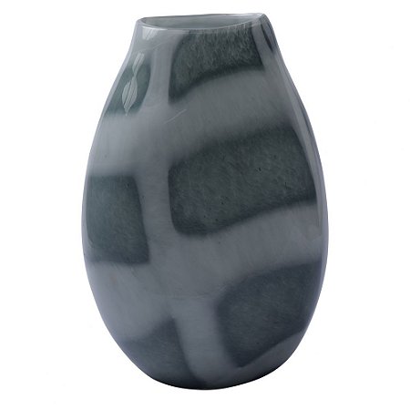 VASO DE VIDRO CINZA