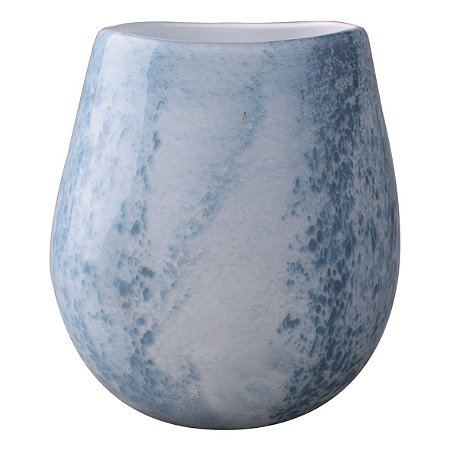 VASO DE VIDRO AZUL