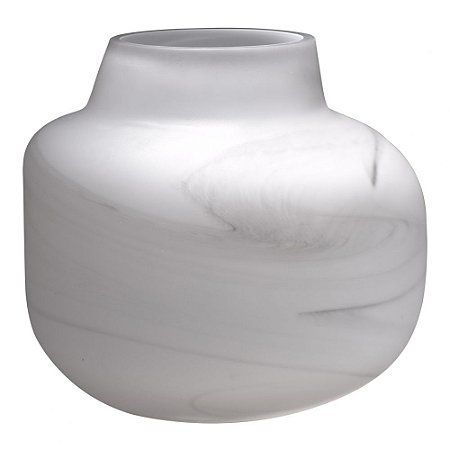 VASO DE VIDRO BRANCO