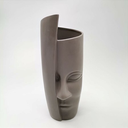 VASO DE CERAMICA COM O ROSTO