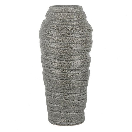 VASO DE CERAMICA CINZA