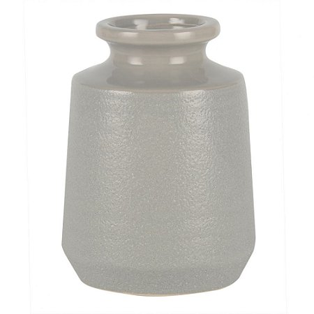 VASO DE CERAMICA CINZA CLARO