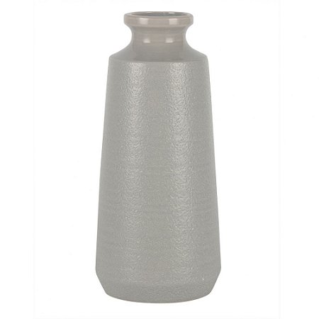 VASO DE CERAMICA CINZA CLARO