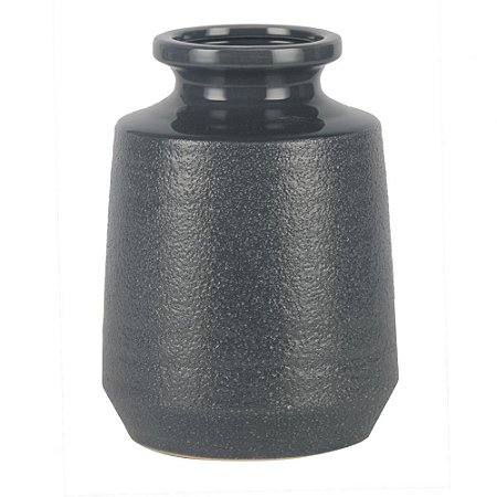 VASO DE CERAMICA CINZA