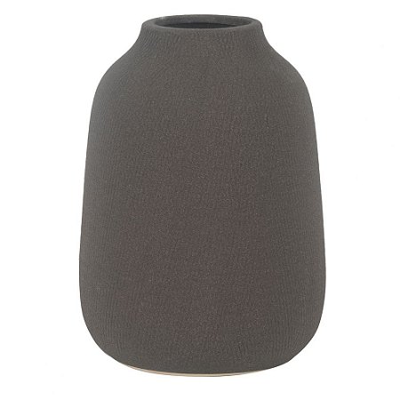 VASO DE CERAMICA CINZA