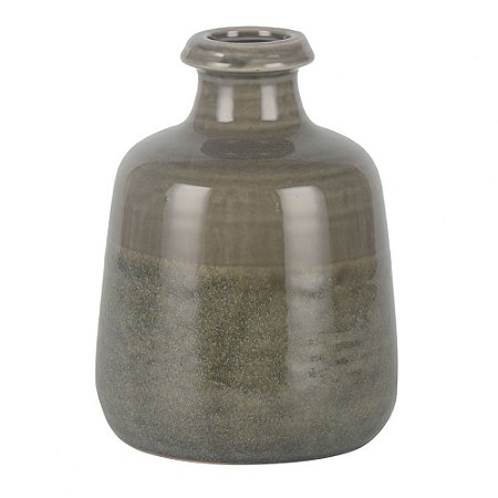 VASO DE CERAMICA CINZA