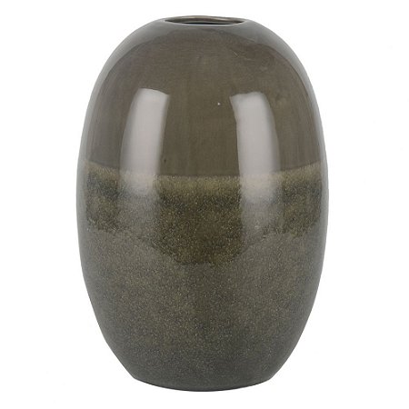 VASO DE CERAMICA CINZA