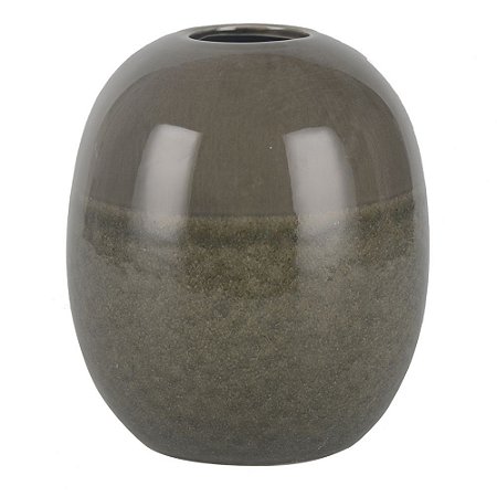 VASO DE CERAMICA CINZA