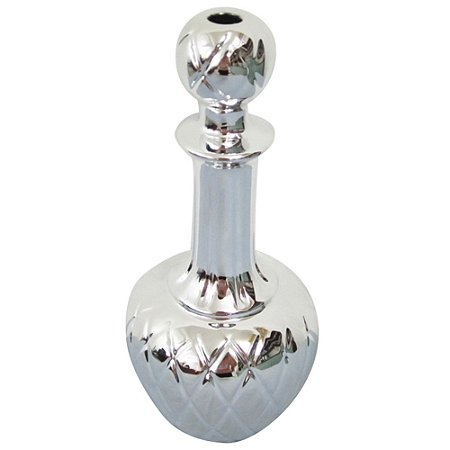 VASO CERAMICA PRETEND TO BE BOTTLE LIQUER PRATEADO