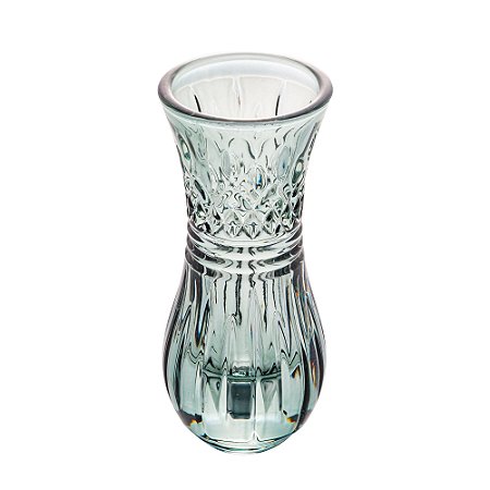 VASO CRISTAL LYS VERDE 6x4x15cm