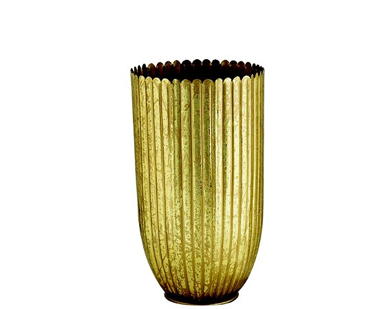 KIT VASO DOURADO EM METAL- 2 PCS