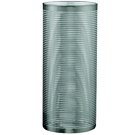 VASO PRATA EM VIDRO