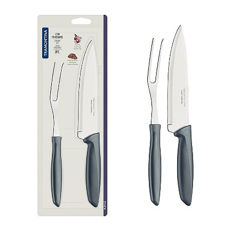 JOGO TRINCHANTE INOX 2PC PLENUS CIN