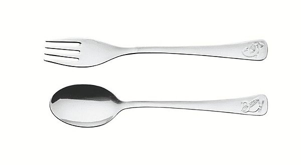 JG.TALHERES ACO INOX P/CRIANCA 2PCS