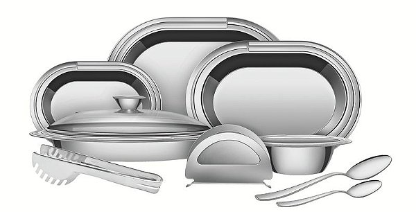 JG.ACO INOX P/SERVIR 10PCS CICLO