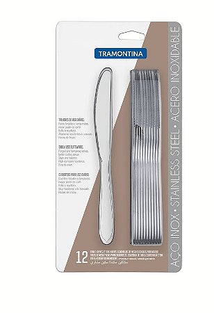 JG.FACA MESA ACO INOX 12PCS.LAGUNA