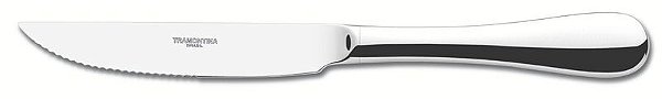 FACA CHURRASCO ACO INOX C/PRATA