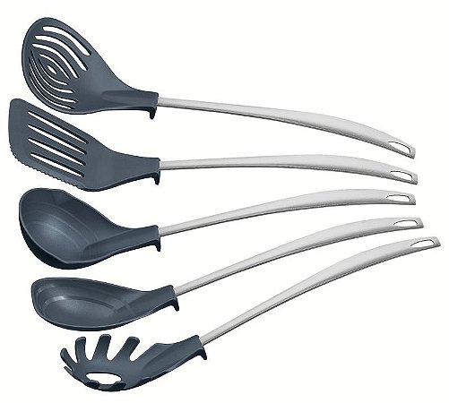 JOGO UTENSILIOS NYLON 5PC MOVIN GRA