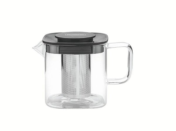 BULE QUADRADO VIDRO C/INFUSOR 0,6L