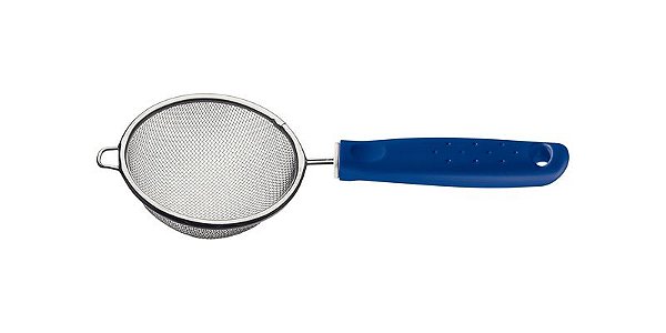 PENEIRA INOX 9CM UTILITA AZU