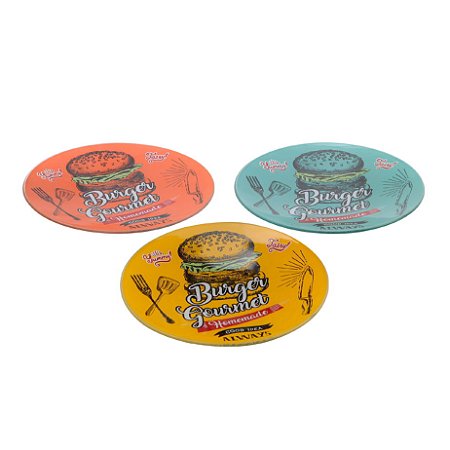 CJ 03 PRATOS DE LANCHES BURGUER