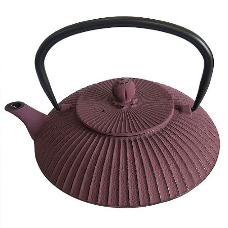 CHALEIRA DE FERRO ROSA 19,5CM X 17CM X 17,5CM