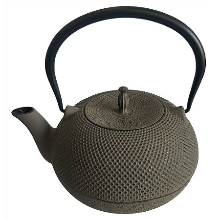 CHALEIRA DE FERRO CINZA 22,5CM X 18,4CM X 22,3CM