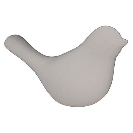 PASSARO DE CERAMICA BRANCO  19CM X 7,5CM X 11CM