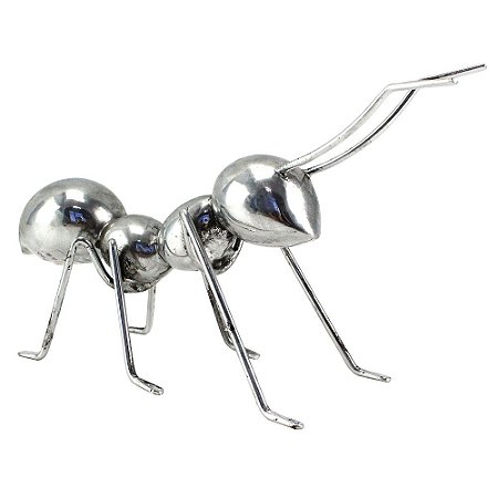 FORMIGA DECORATIVA PRATEADA