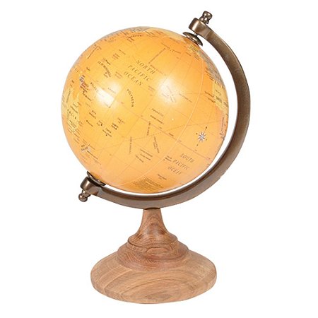 GLOBO DECORATIVO EM  MARROM 26CM