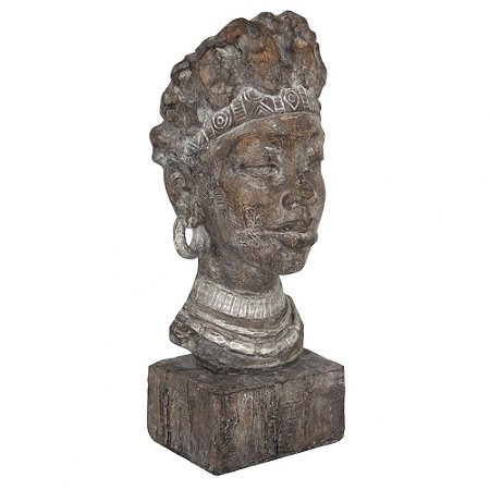 BUSCO DECORATIVO DE RESINA 12,5CM X 10CM X 30CM