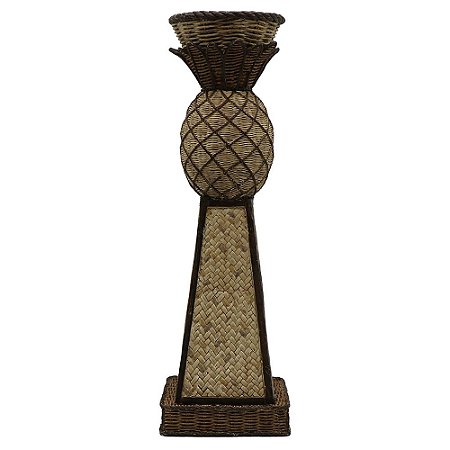 CASTICAL DE RESINA - ABACAXI 11,5CM X 11,5CM X 35,5CM