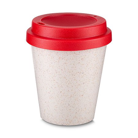 COPO FIBRA DE ARROZ TAMPA VERMELHA 350ML CO8950