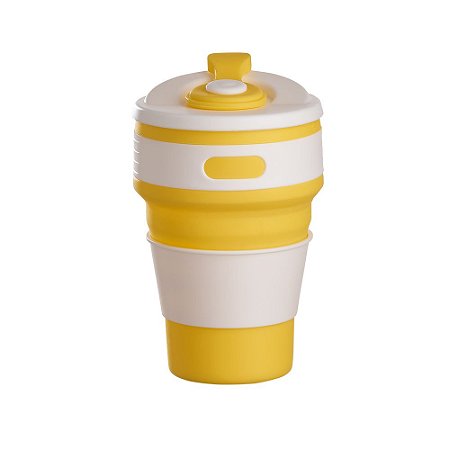COPO SILICONE RETRATIL 350 ML AMARELO CO8350