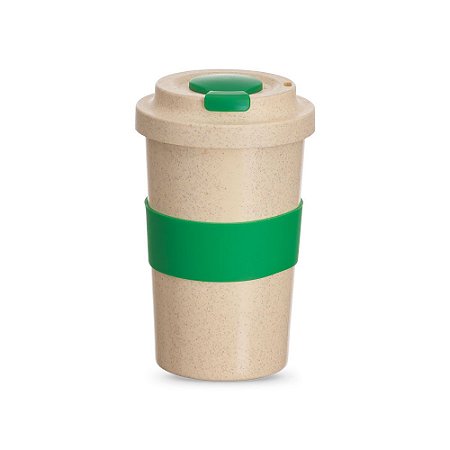 COPO FIBRA DE BAMBU 450ML VERDE CO020