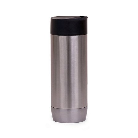 CANECA AÇO INOX PAREDE DUPLA 450ML PRETO CA8300