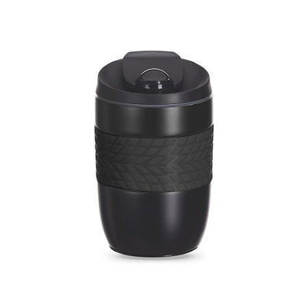 CANECA AÇO INOX PAREDE DUPLA 260ML PRETA CA8100