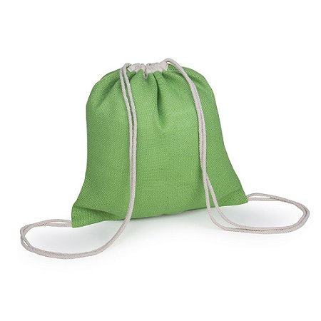 MOCHILA EM JUTA VERDE LIMAO