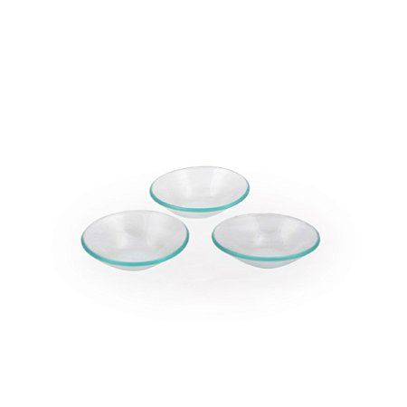 CONJ. COM 03 MINI CUMBUCAS DE VIDRO - TRANSPARENTE