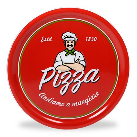 PRATO DE PIZZA DE VIDRO 40 CM