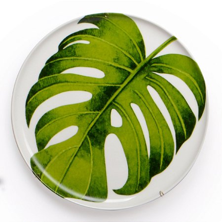 PRATO DE PORCELANA 23 CM - 1 FOLHA
