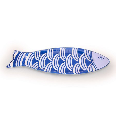 ORNAMENTO DE VIDRO PEIXE GRANDE 56 X 22 X 2