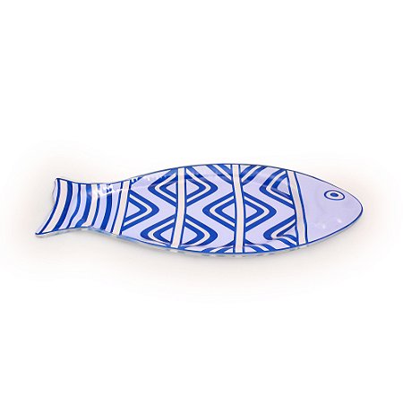 ORNAMENTO DE VIDRO PEIXE PEQUENO 46 X 19 X 2
