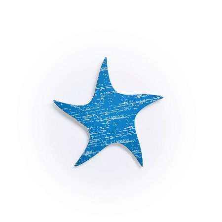 ORNAMENTO DE MADEIRA - ESTRELA DO MAR