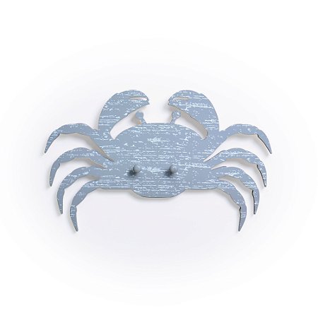 ORNAMENTO DE MADEIRA COM 02 GANCHOS - CARANGUEJOS