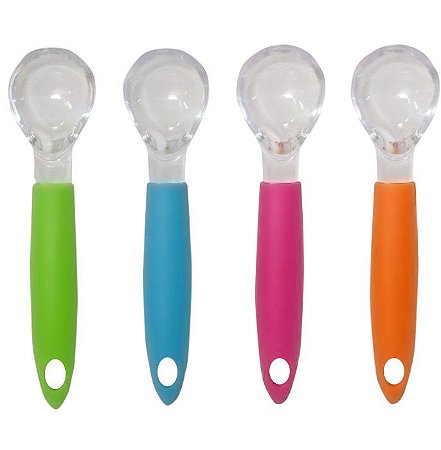 COLHER DE SORVETE ACRILICO COLORIDA